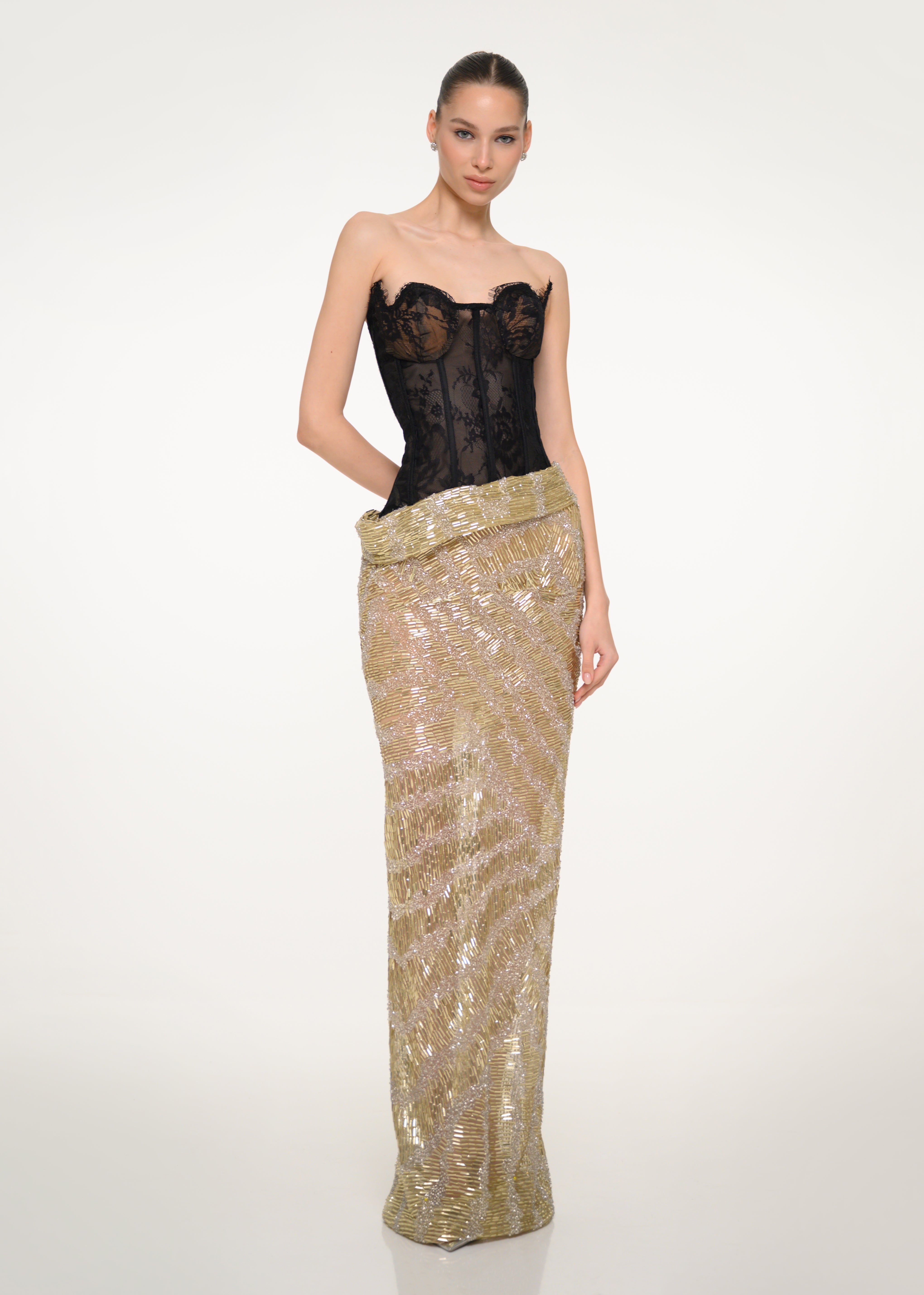 The Golden Veil Dress – VALDRIN SAHITI