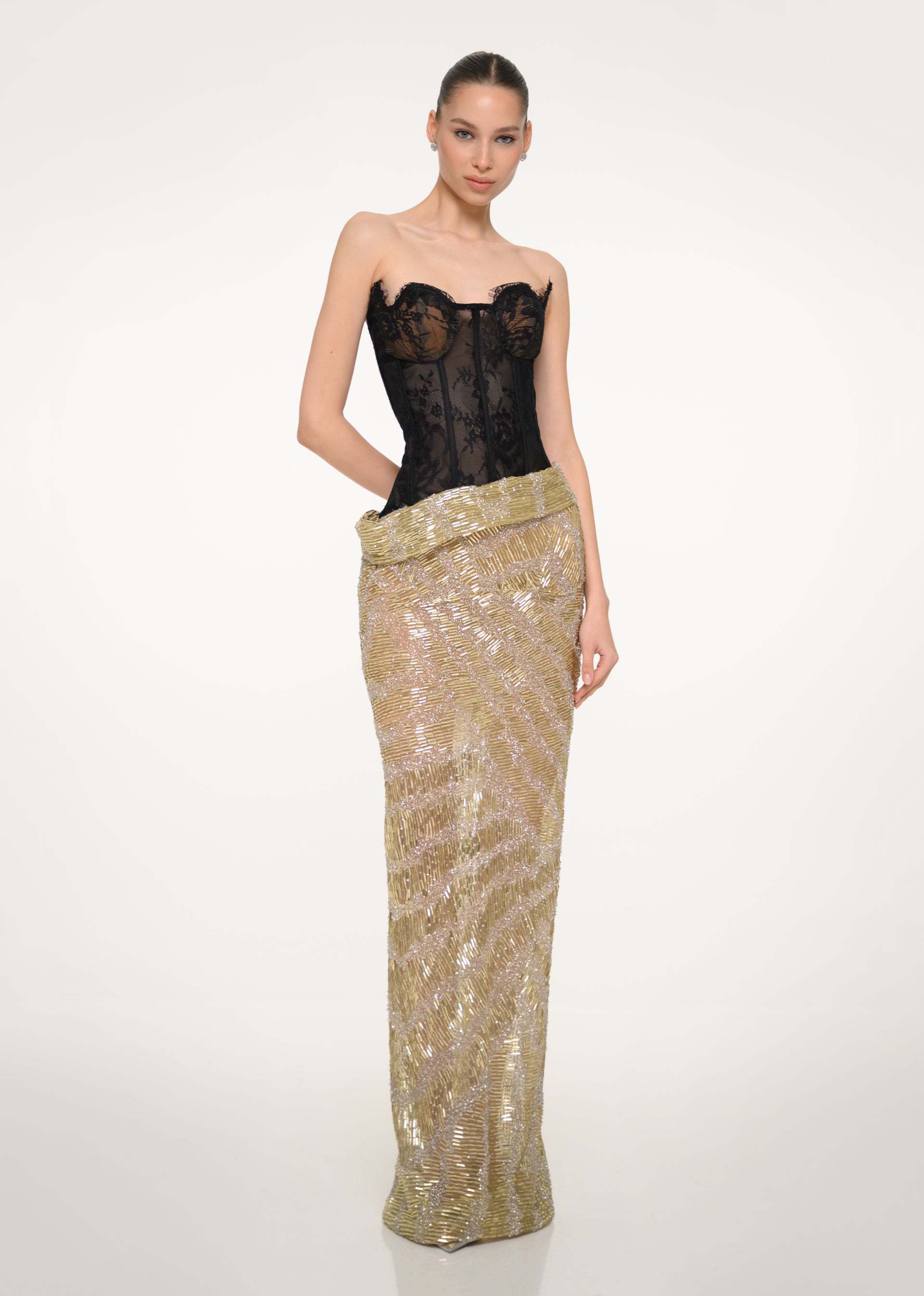 valdrin sahiti gold dress Gold Velvet One-Shoulder Gown – Evening Dress 048 – VALDRIN SAHITI