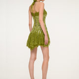 Green Sequin Mini Dress