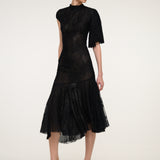 Black Lace Midi Dress