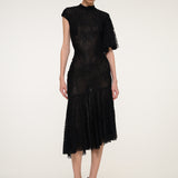 Black Lace Midi Dress