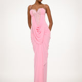 Blush Pink Lace Gown