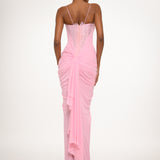 Blush Pink Lace Gown