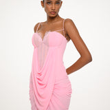 Blush Pink Lace Gown