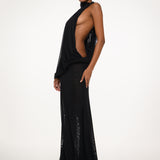 Black High-Neck Dress