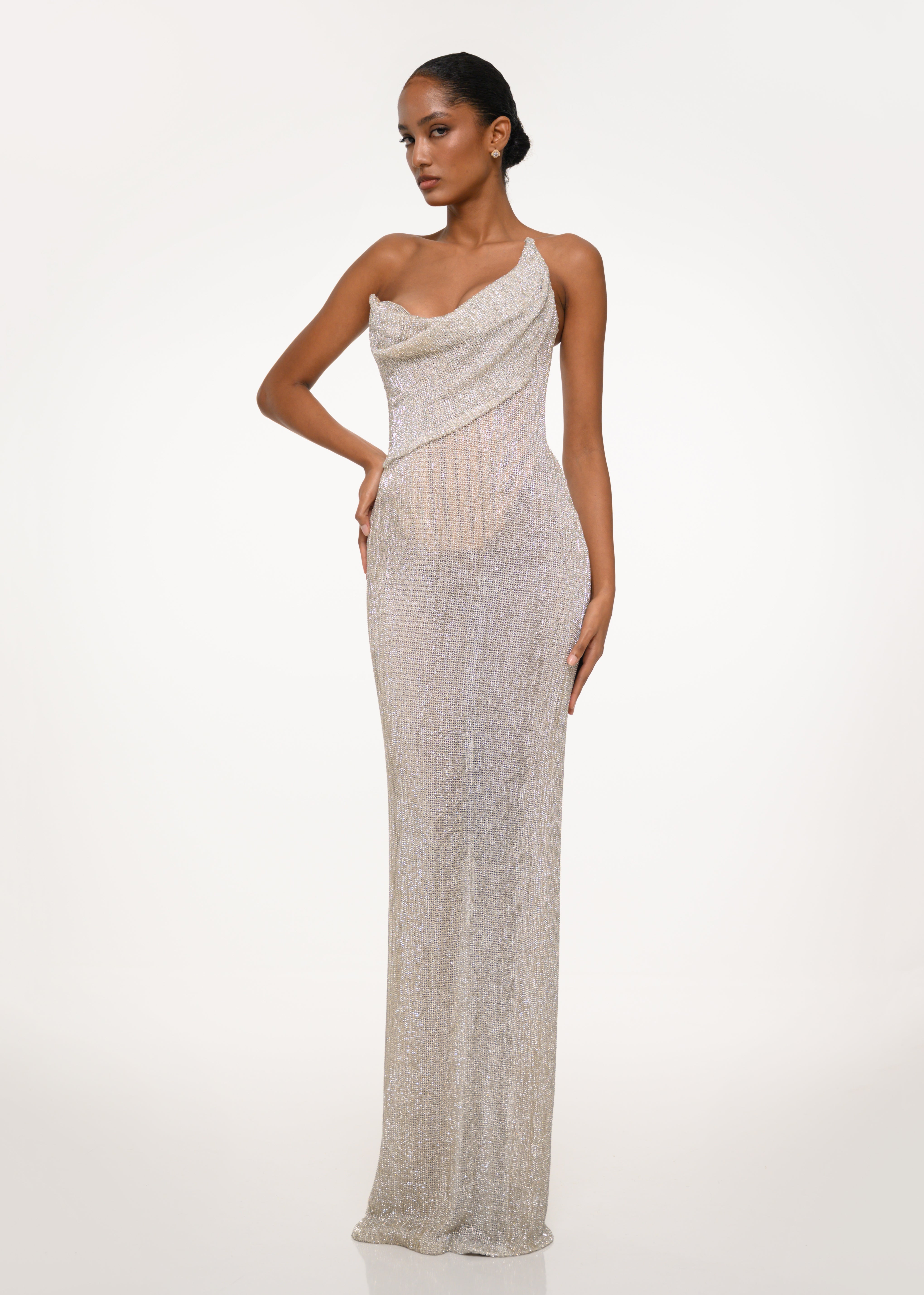The Silver Curve Dress – VALDRIN SAHITI