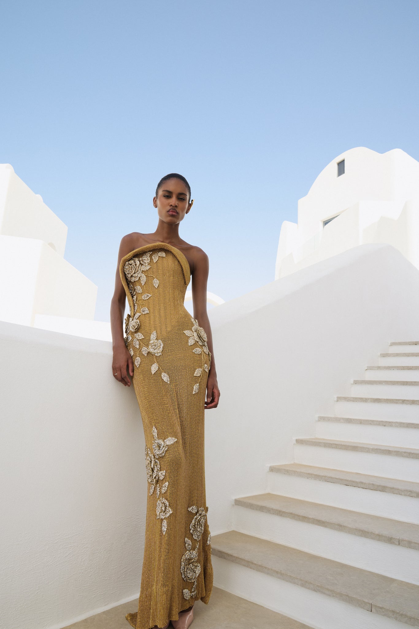 valdrin sahiti gold dress Sweetheart Gold Sequin Evening Gown Dress 069 VALDRIN SAHITI